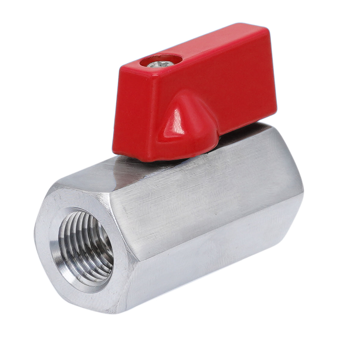 G 3/8'' F/F 2-Wege Edelstahl Mini Kugelhahn 69 Bar PTFE - TamesonPRO 1113-038-F
