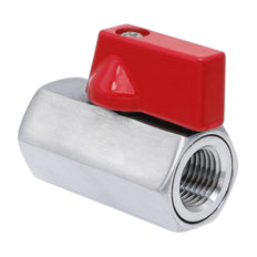G 3/8'' F/F 2-Wege Edelstahl Mini Kugelhahn 69 Bar PTFE - TamesonPRO 1113-038-F