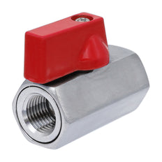 G 3/8'' F/F 2-Wege Edelstahl Mini Kugelhahn 69 Bar PTFE - TamesonPRO 1113-038-F