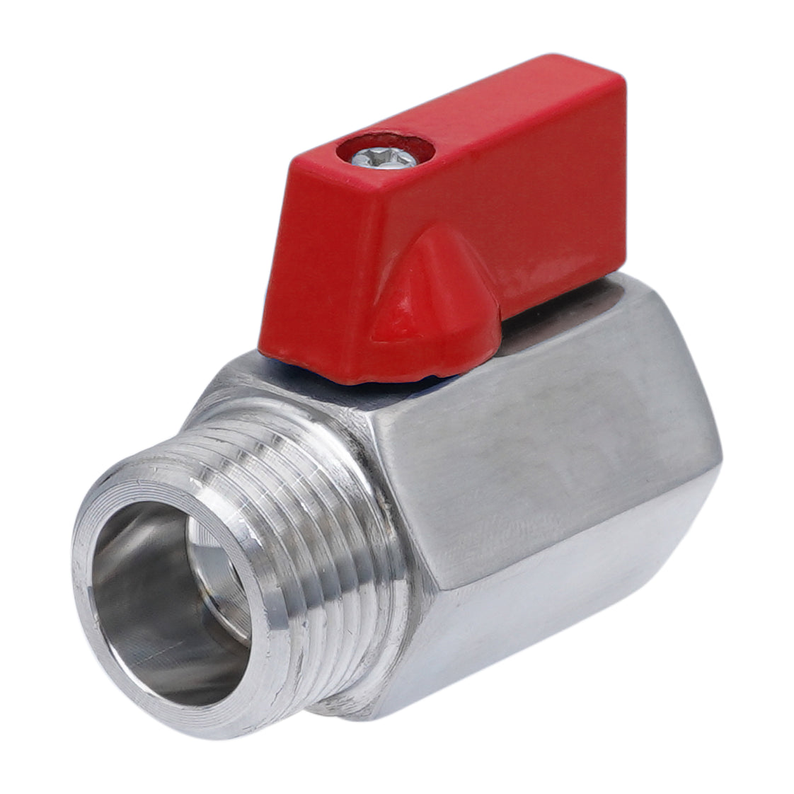 G 3/8'' M/F 2-Wege Edelstahl Mini Kugelhahn 69 Bar PTFE - TamesonPRO 1113-038-MF