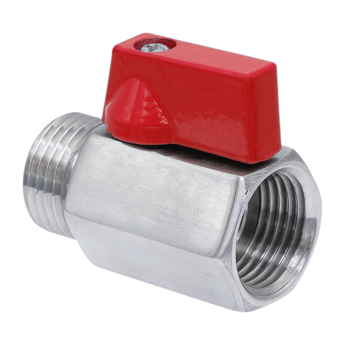 G 3/8'' M/F 2-Wege Edelstahl Mini Kugelhahn 69 Bar PTFE - TamesonPRO 1113-038-MF