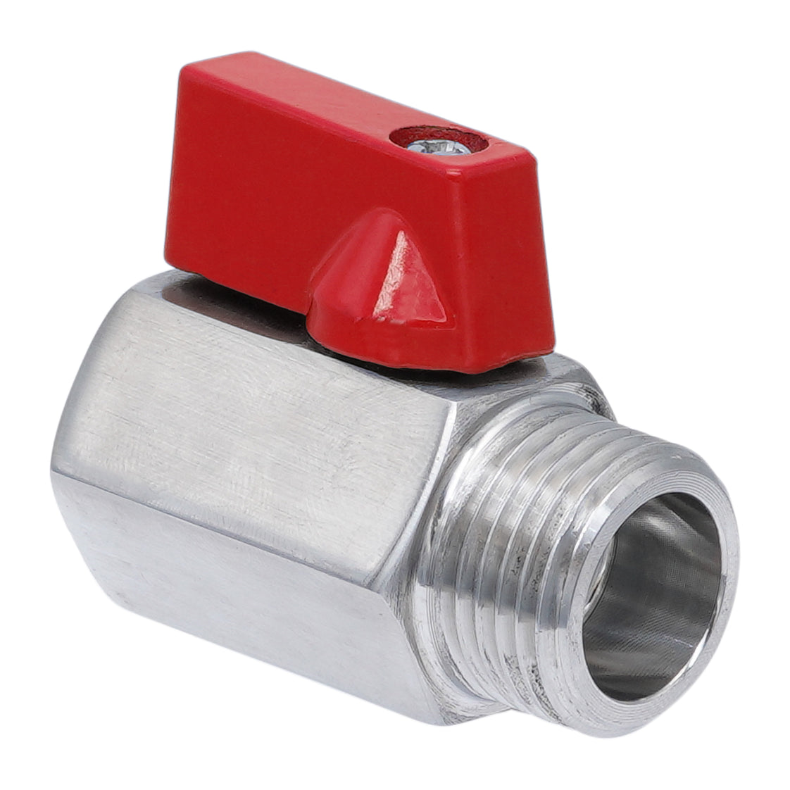 G 3/8'' M/F 2-Wege Edelstahl Mini Kugelhahn 69 Bar PTFE - TamesonPRO 1113-038-MF