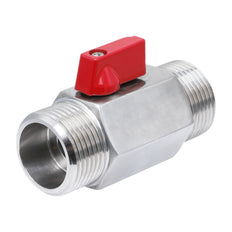 G 1/4'' M/M 2-Wege Edelstahl Mini Kugelhahn 69 Bar PTFE - TamesonPRO 1113-014-M