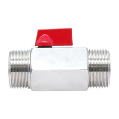 G 3/8'' M/M 2-Wege Edelstahl Mini Kugelhahn 69 Bar PTFE - TamesonPRO 1113-038-M