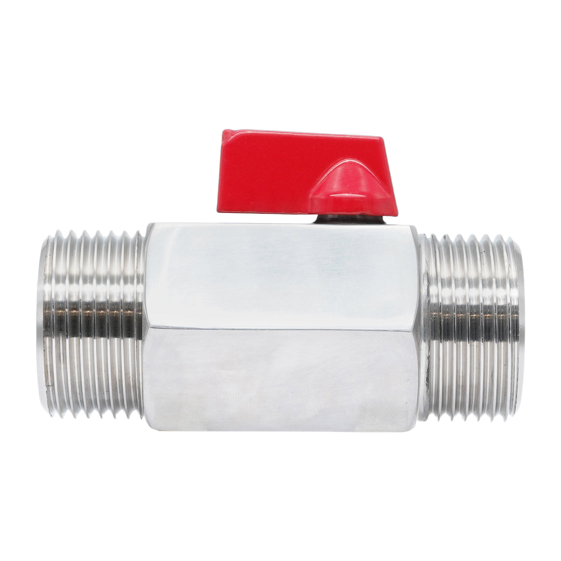G 1/4'' M/M 2-Wege Edelstahl Mini Kugelhahn 69 Bar PTFE - TamesonPRO 1113-014-M