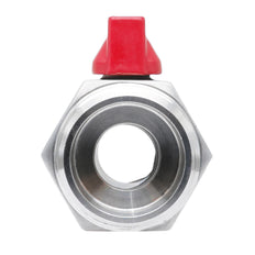 G 3/8'' M/M 2-Wege Edelstahl Mini Kugelhahn 69 Bar PTFE - TamesonPRO 1113-038-M