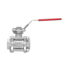 Rp 2'' 3-Teiliger 2-Wege Edelstahl Kugelhahn 69 bar RTFE ISO-Top F05/F07 - TamesonPRO 1121-200