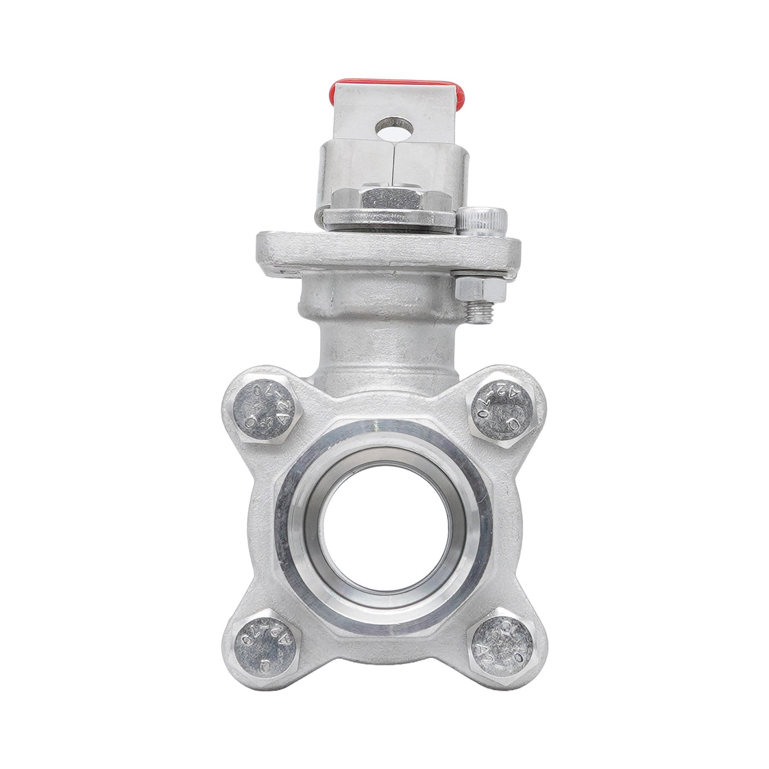 Rp 2'' 3-Teiliger 2-Wege Edelstahl Kugelhahn 69 bar RTFE ISO-Top F05/F07 - TamesonPRO 1121-200