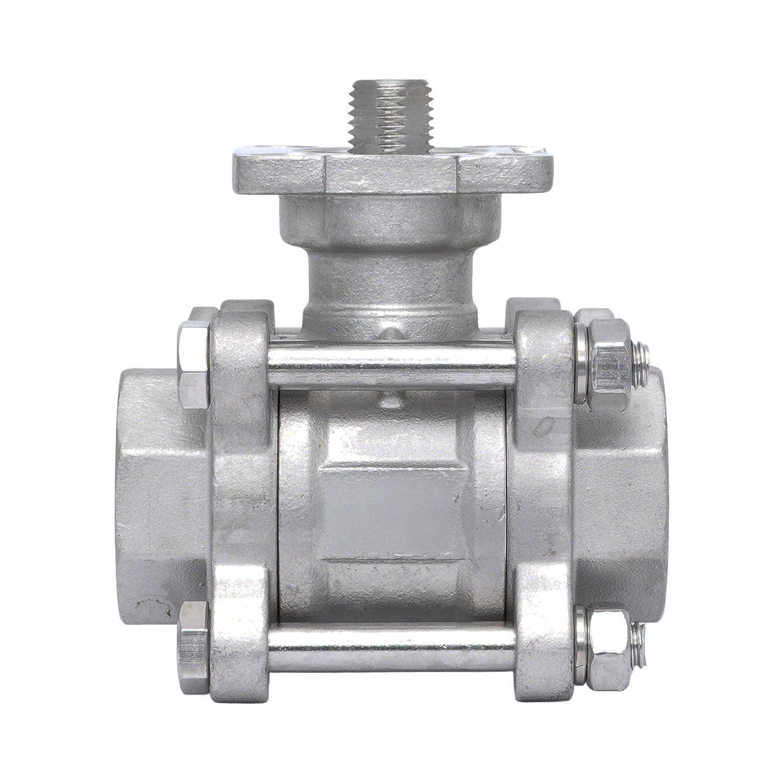 Rp 2'' 3-Teiliger 2-Wege Edelstahl Kugelhahn 69 bar RTFE ISO-Top F05/F07 - TamesonPRO 1121-200