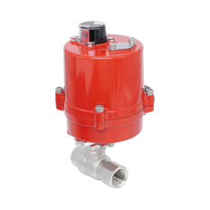 Rp 3/8" Elektrischer Messing-Kugelhahn 2-Wege 12 V AC/DC