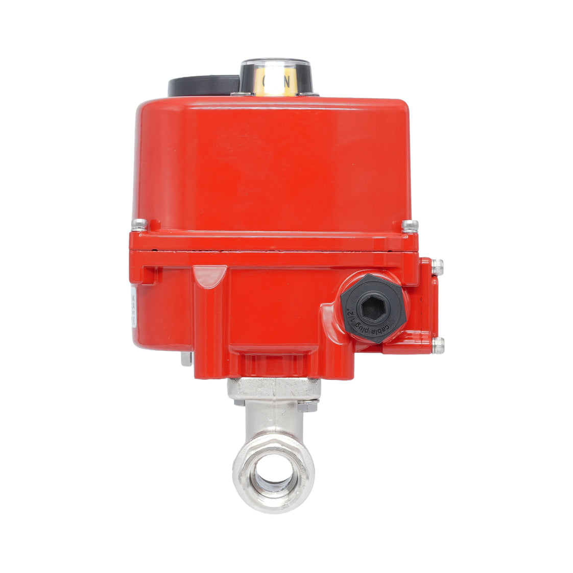 Rp 1/4" Modulierender elektrischer Messing-Kugelhahn 2-Wege 24 V AC/DC