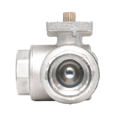 Rp 3/8" Messing-Kugelhahn 3-Wege mit L-Bohrung ISO-Top F03 PN40 - TamesonPRO 1142-038-L