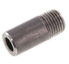 R 1/4'' Außengewinde x 13,5 mm Stahlrohrnippel mit Anschweißende 50 bar DIN 2982 - 60 mm [5 Stück]