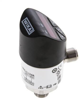 0 bis 10bar Edelstahl Wika Elektronischer Druckschalter G1/4'' 1VDC IO-Link 4-pin M12 Stecker