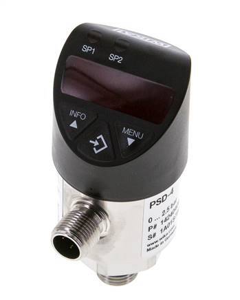 0 bis 160bar Edelstahl Wika Elektronischer Druckschalter G1/4'' 1VDC IO-Link 4-pin M12 Stecker