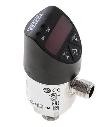 0 bis 160bar Edelstahl Wika Elektronischer Druckschalter G1/4'' 1VDC IO-Link 4-pin M12 Stecker