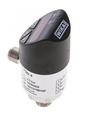 -1 bis 0bar Edelstahl Wika Elektronischer Vakuumschalter G1/4'' 1VDC IO-Link 4-pin M12 Stecker