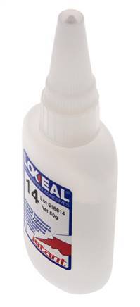 Loxeal Instant Adhesive 50ml Transparent 1-2s Curing Time Metal, Plastic And Neoprene/Nbr Surfaces