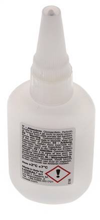 Loxeal Instant Adhesive 50ml Transparent 1-2s Curing Time Metal, Plastic And Neoprene/Nbr Surfaces
