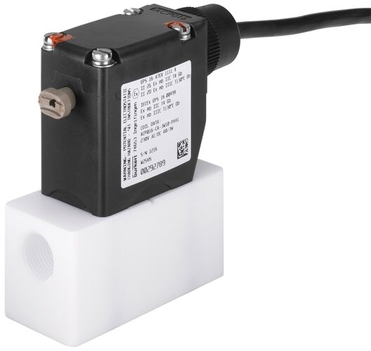 Magnetventil 3/2-Wege G3/8'' Mischen PTFE FFKM 0-1bar/15psi 230VAC/DC 0121 20008903