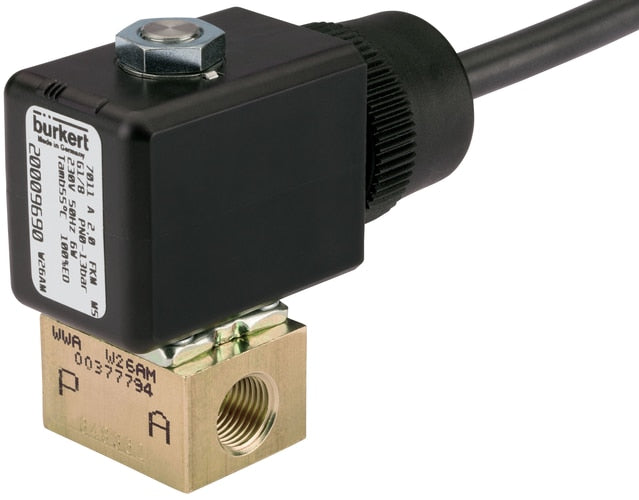 Solenoid Valve NC G1/8'' Brass FKM 0-16bar/232psi 24VDC/AC ATEX 7011 20009727