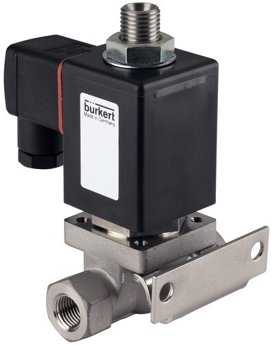 Solenoid Valve 3/2-Way G1/4'' Mixing Stainless steel PTFE 0-4bar/58psi 24VDC Vacuum 0355 123776