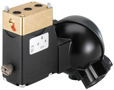 Solenoid Valve 3/2-Way 32x46 mm SFB flange Universal Brass FKM 0-10bar/145psi 24VAC/DC Oxygen Fat/Oil Free ATEX 0331 384578