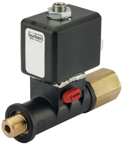 Solenoid Valve 3/2 NC 20x20 mm SFB Brass FKM 0-10bar/145psi 24VDC 7012 20076614