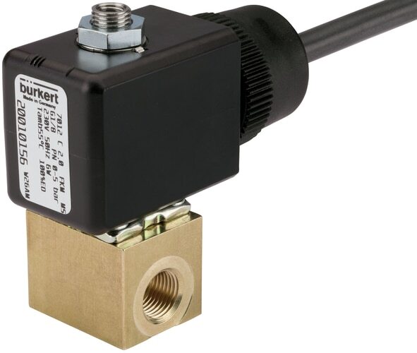 Solenoid Valve 3/2 NC Banjo Plastic FKM 0-11.5bar/167psi 24VDC UL 7012 20082092
