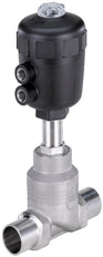 Welded End DN 10 NC Pneumatic 2-Way Globe Valve Stainless Steel - 2012 - 146434