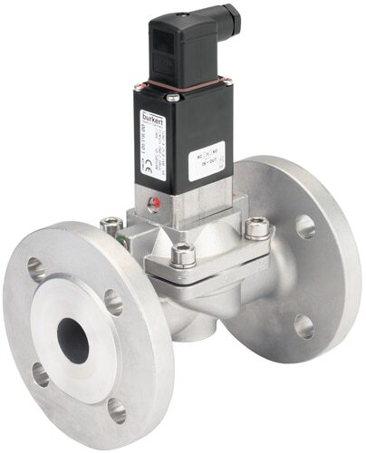 Solenoid Valve 40 mm Flange NC Stainless steel FKM 0.2-10bar/3-145psi 24VAC Anti-Waterhammer 5282 361408