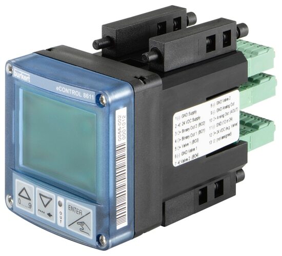 Burkert Universalregler Temperatur/Regelung Schalttafeleinbau 24VDC Klemme - 8611 210206
