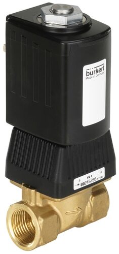 Solenoid Valve G1/4'' NC Brass FKM 0-16bar/232psi 120VAC 6240 258445