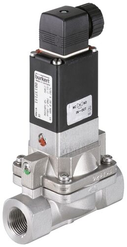 Magnetventil Rc2'' NC Edelstahl FKM 0.2-10bar/3-145psi 24VDC Wasserschlagschutz 5282 501934