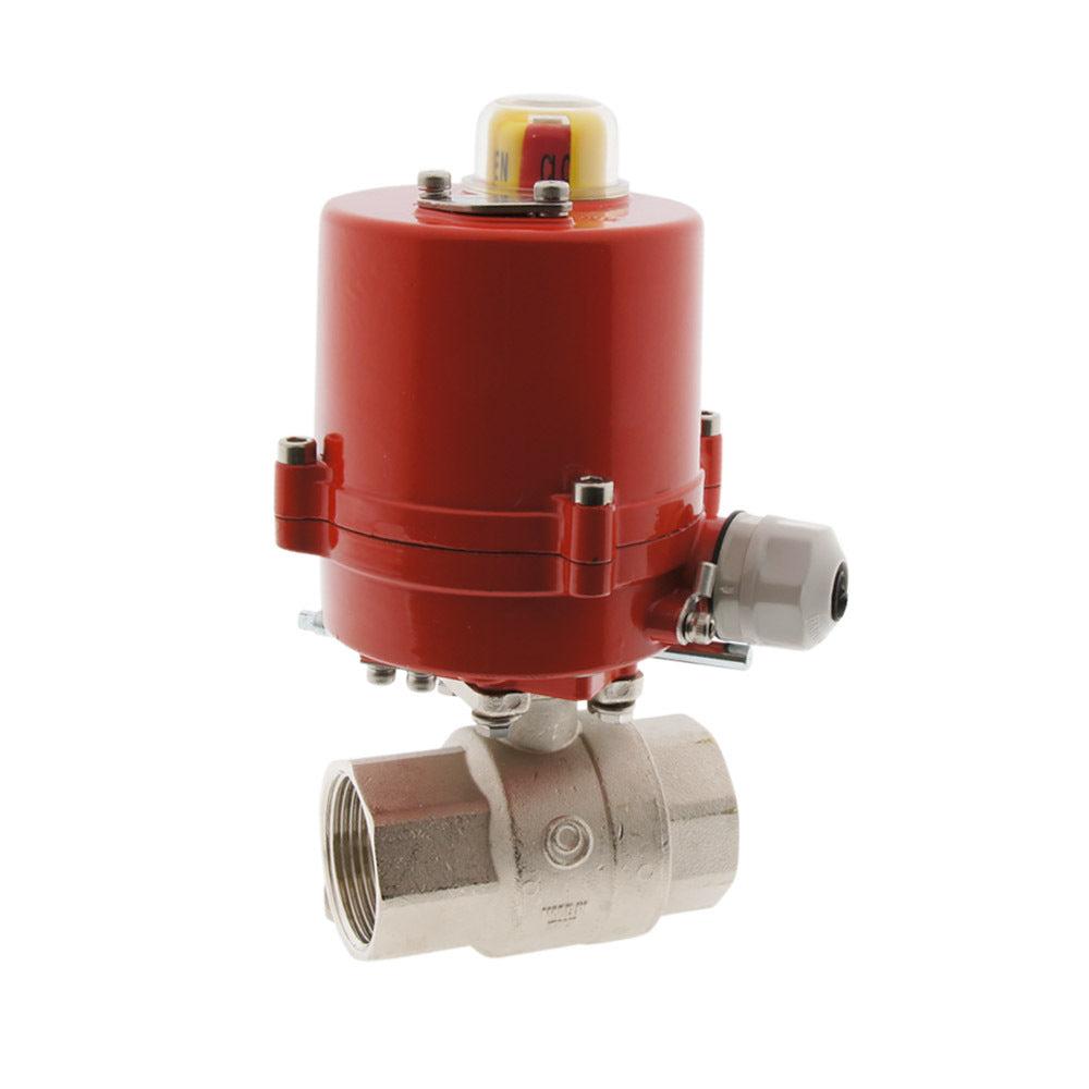 Electrical Ball Valve 2-Way G2'' Brass 120V AC
