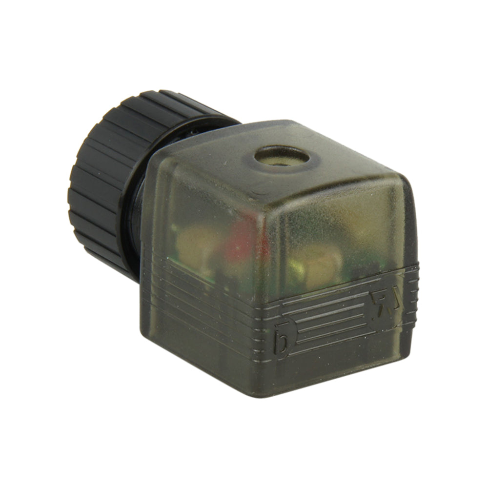 Connector 12-24V DC (DIN - A) with 1m cable LED Recovery Diode and Polarity Protection - Burkert 2508 783586