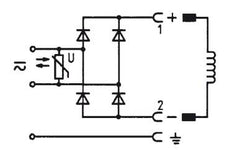Stecker 12-240V DC (DIN - A) mit Gleichrichter und Varistor - Burkert 2508 008374