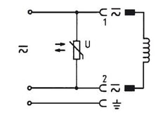 Connector 12-24V AC/DC (DIN - A) with Varistor - Burkert 2508 008370