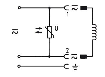 Connector 12-24V AC/DC (DIN - A) with 3m cable and Varistor - Burkert 2508 783585