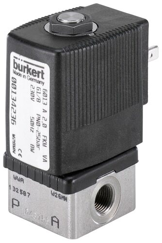 Solenoid Valve NPT 1/8'' NC Stainless steel FKM 0-5bar/73psi 24VAC 6013 208852