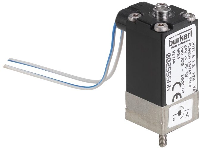 Magnetventil 20x20 mm SFB Flansch NC Edelstahl PCTFE -1-8bar/-15-116psi 12VDC 2871 313136