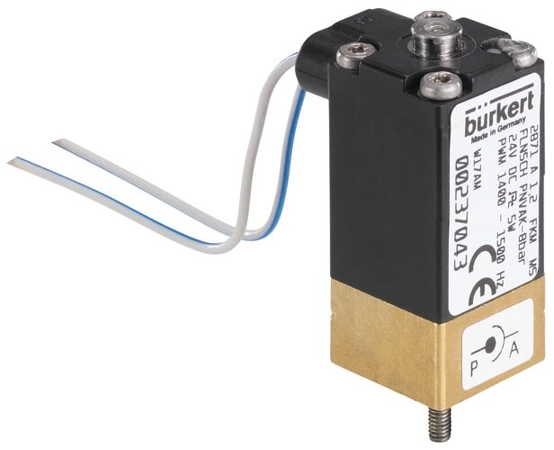 Solenoid Valve 20x20 mm SFB flange NC Brass PCTFE/FKM -1-10bar/-15-145psi 24VDC 2871 258715