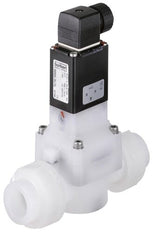 Solenoid Valve 31 mm Welded Sleeves NO PVDF FKM 0.5-6bar/7-87psi 120VAC 0142 345726