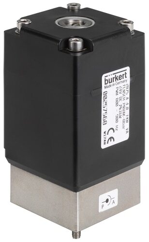 Solenoid Valve 45x45 mm SFB flange NC Stainless steel FKM -1-10bar/-15-145psi 12VDC 2875 339979