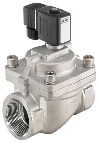 Solenoid Valve NPT 3/4'' NC Stainless steel FKM 0.2-16bar/3-232psi 240VAC Anti-Waterhammer 6281 306652