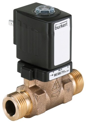 Solenoid Valve G1'' Male NC Bronze EPDM 0-10bar/145psi 24VDC Anti-Waterhammer Drinking Water 6213 312247