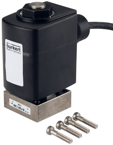 Solenoid Valve 40x40 mm SFB flange NC Stainless steel EPDM 0-8bar/116psi 24VDC 6027 260611