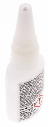 Loxeal Sofortklebstoff 20ml Transparent 2-5s Aushärtungszeit Metall, Kunststoff, Neopren/Nbr, Epdm und Gummioberflächen
