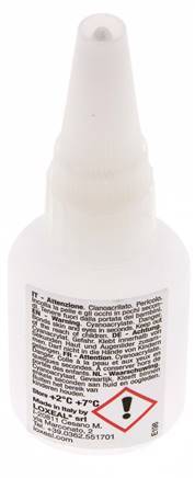 Loxeal Sofortklebstoff 20ml Transparent 2-5s Aushärtungszeit Metall, Kunststoff, Neopren/Nbr, Epdm und Gummioberflächen