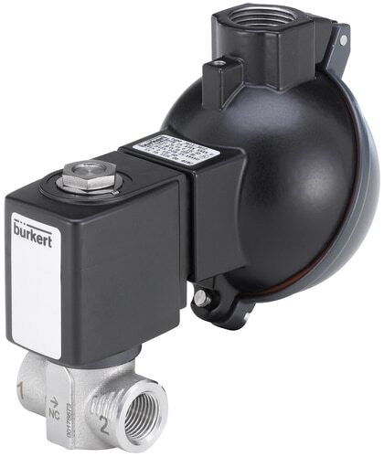 Solenoid Valve NPT 1/2'' NC Stainless steel PCTFE 1-200bar/15-2901psi 24VAC/DC ATEX 6240 380827